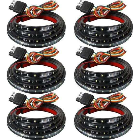 6 Pcs Tailgate Light Bar 60 Inch Truck Bed Light Strip 108 LED Light Strip - Picture 1 of 6